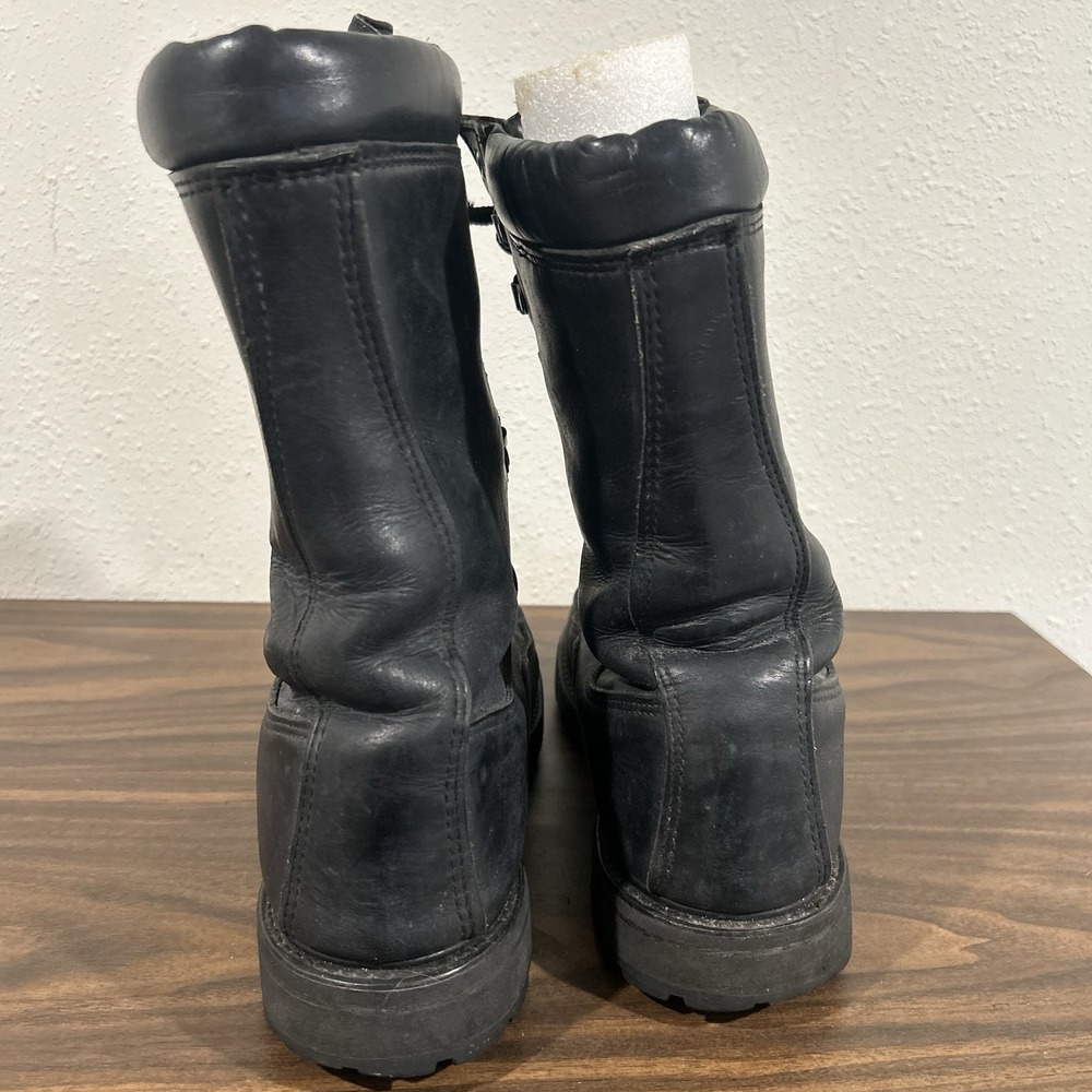 Vintage Matterhorn Leather GoreTex Combat Boots 9.5 N Black Made in USA Tactical - Picture 5 of 11